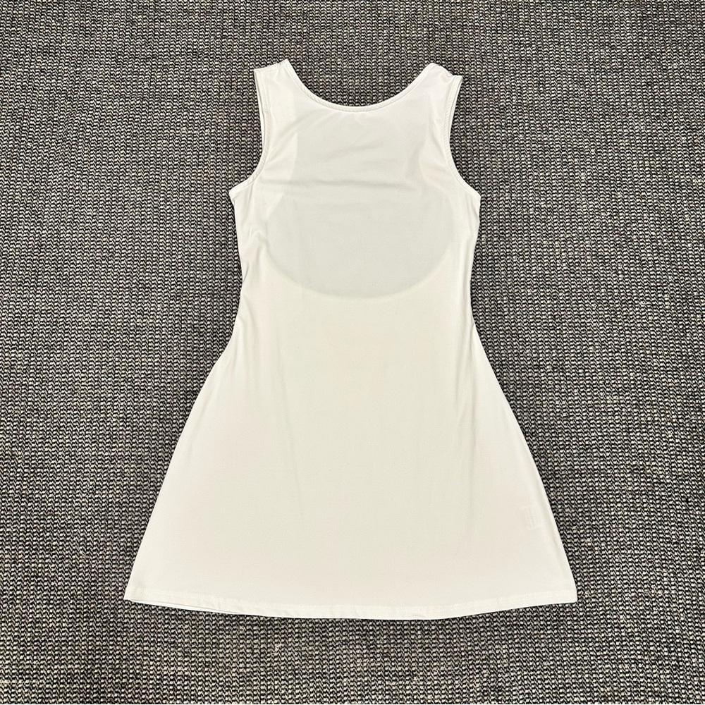White Sleeveless Athletic Dress